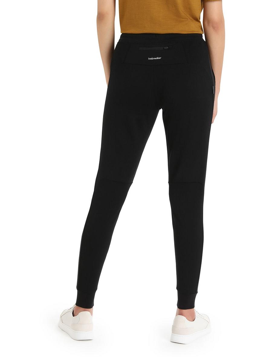 Pantalon Jogging Icebreaker ZoneKnit™ Merino Femme Noir | FR 1556ZUTG